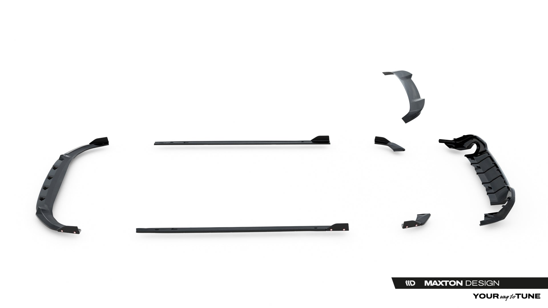 Maxton Design Set Of Splitters V.2 para Volkswagen Golf GTI Mk8 Facelift - imagen 20