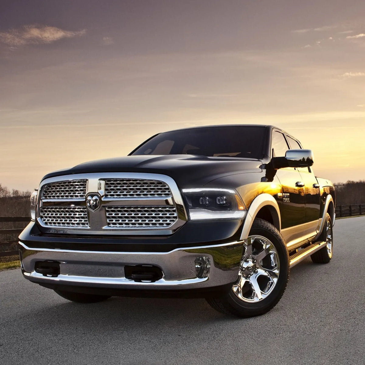 Faros delanteros VLAND Dodge Ram 1500 2500 3500 09-18 Full LED negros — LED E-Mark | imagen 6