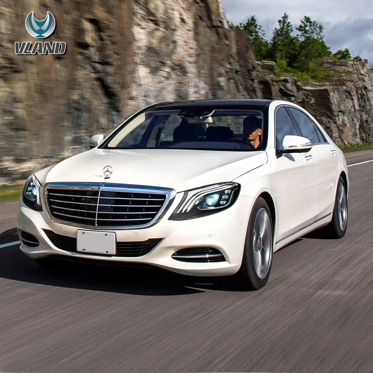 Faros delanteros VLAND LED Compatible Benz S-Class W222 2014-2017 — LED E-Mark | imagen 6
