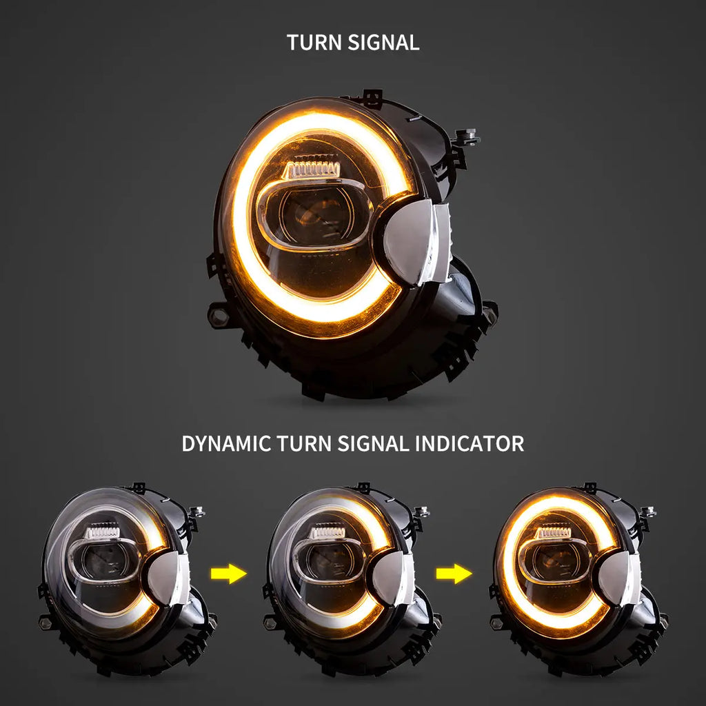 Faros delanteros VLAND 07-15 Mini Cooper R55 R56 R57 R58 R59 LED proyector LED — LED E-Mark | imagen 5