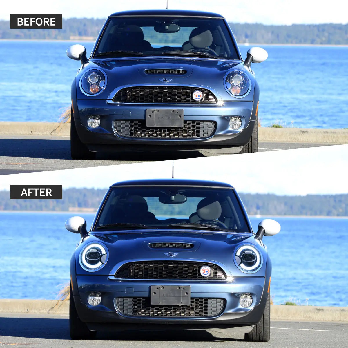 Faros delanteros VLAND 07-15 Mini Cooper R55 R56 R57 R58 R59 LED proyector LED — LED E-Mark | imagen 7