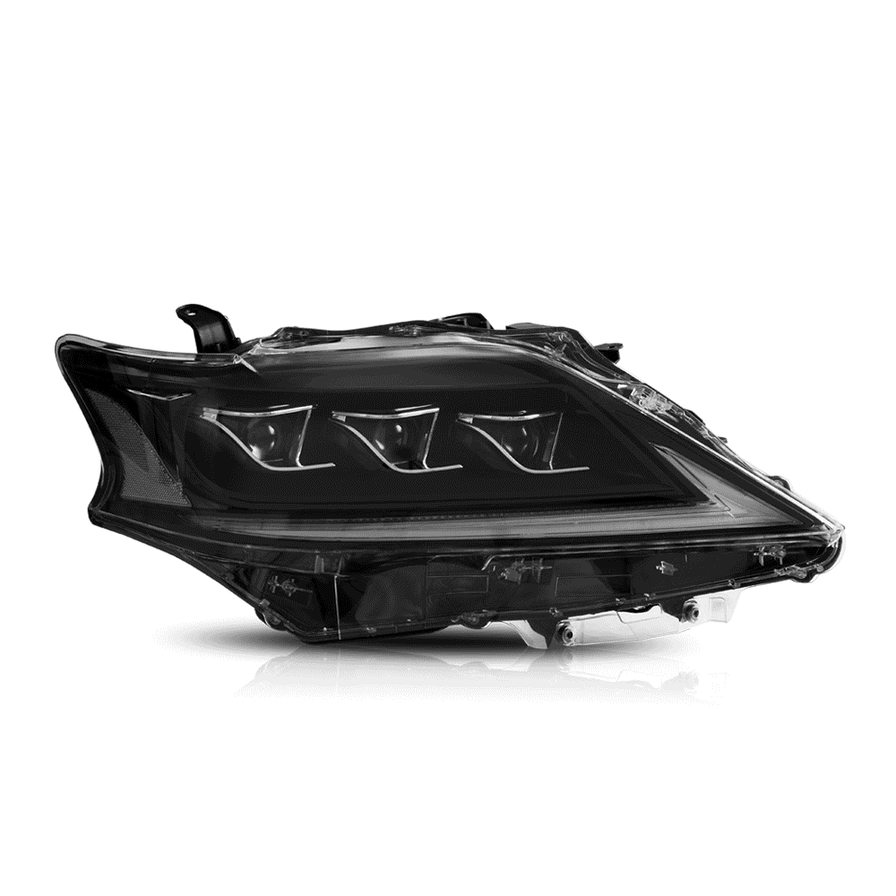 Faros delanteros VLAND 13-15 Lexus RX270 RX350 RX450H LED Matrix negros — LED E-Mark | imagen 2
