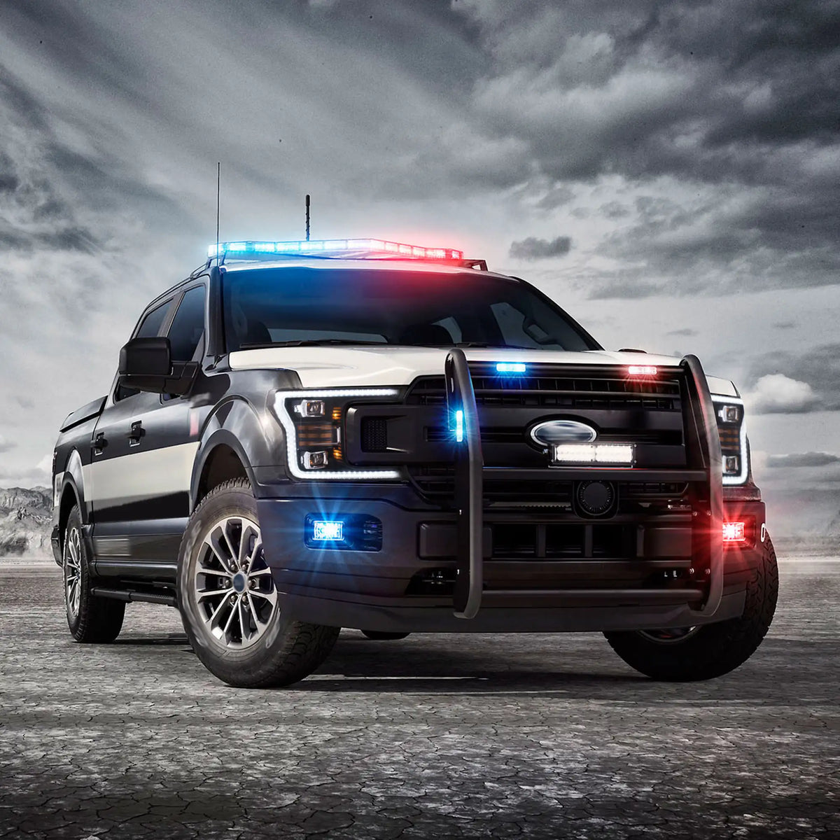Faros delanteros VLAND 18-20 Ford F150 13th Gen Facelifted (Ⅱ) LED proyector Bi-LED negros — LED E-Mark | imagen 9