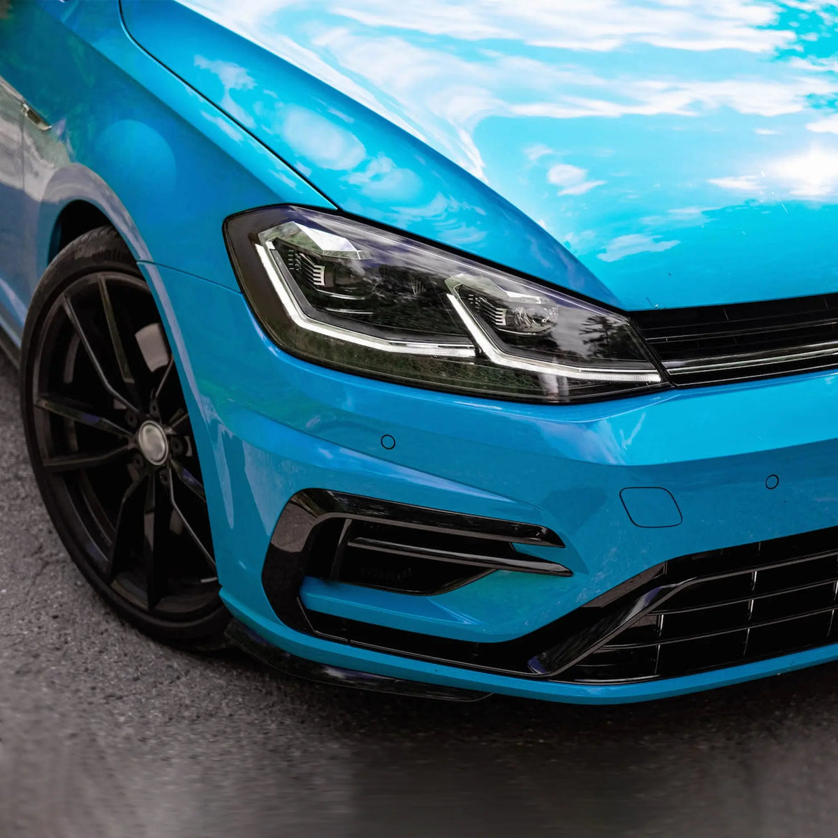 Faros delanteros VLAND 17-21 Volkswagen Golf MK7.5 proyector LED negros — LED E-Mark | imagen 4