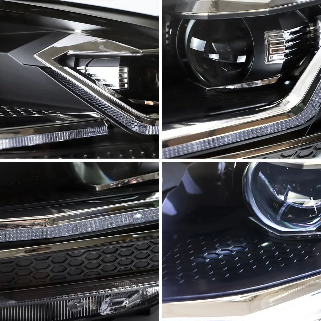 Faros delanteros VLAND 17-21 Volkswagen Golf MK7.5 proyector LED negros — LED E-Mark | imagen 10