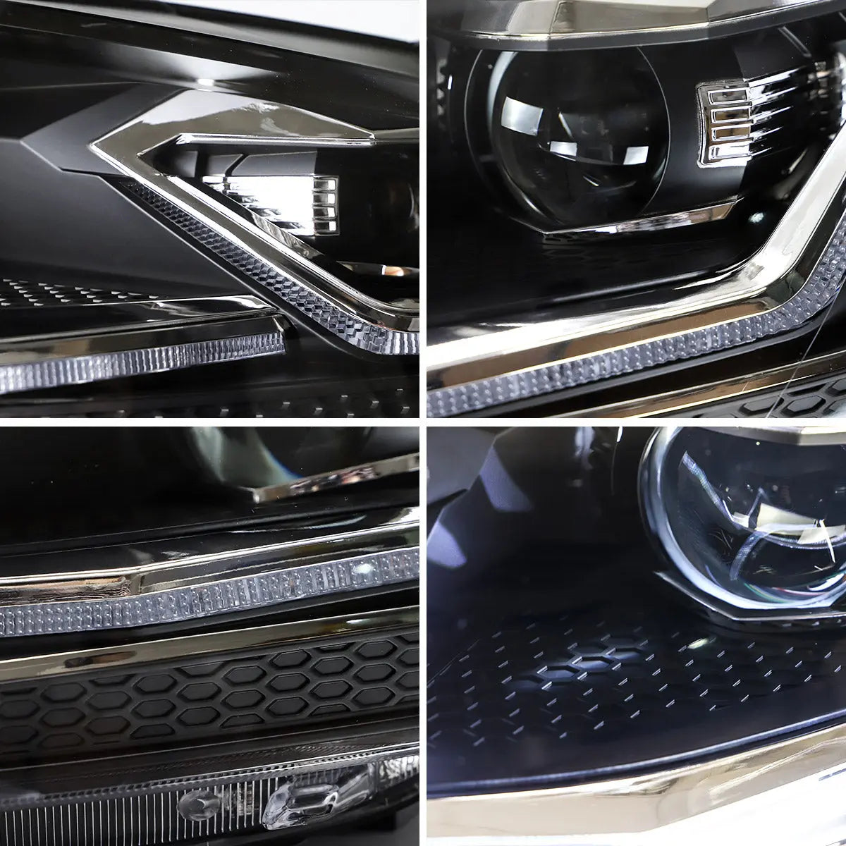 Faros delanteros VLAND 17-21 Volkswagen Golf MK7.5 proyector LED negros — LED E-Mark | imagen 10