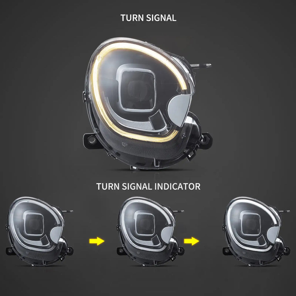 Faros delanteros VLAND 10-16 Mini Countryman R60 Full LED proyector Bi-LED — LED E-Mark | imagen 2
