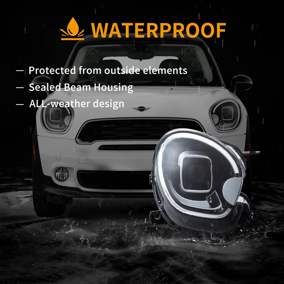 Faros delanteros VLAND 10-16 Mini Countryman R60 Full LED proyector Bi-LED — LED E-Mark | imagen 6