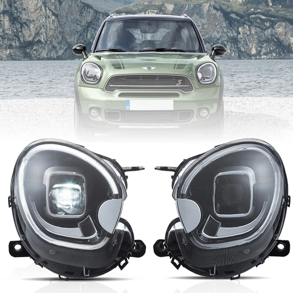 Faros delanteros VLAND 10-16 Mini Countryman R60 Full LED proyector Bi-LED — LED E-Mark | imagen 1