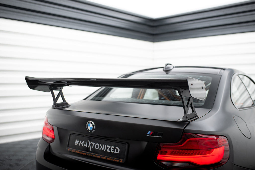 Maxton Design Alerón de carbono With External Brackets Uprights para BMW M2 F87 / 2 / 2 M-Pack F22 - imagen 2