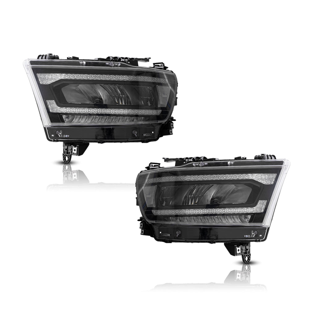 Faros delanteros VLAND 19-24 Dodge Ram 1500 5th Gen (DT) LED Reflection Bowl — LED E-Mark | imagen 6