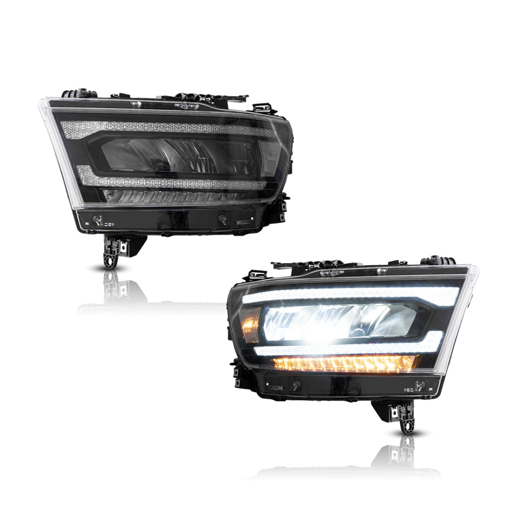 Faros delanteros VLAND 19-24 Dodge Ram 1500 5th Gen (DT) LED Reflection Bowl — LED E-Mark | imagen 9
