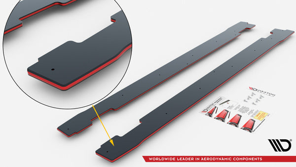 Maxton Design Street Pro Side Skirts Diffusers para Ford Mustang Dark Horse Mk7 - imagen 8