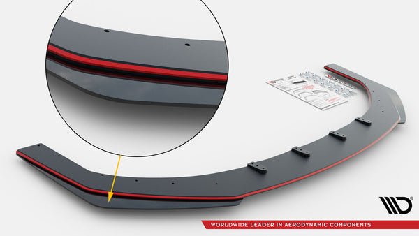 Maxton Design Street Pro Front Splitter + Flaps para Audi RS3 Sportback 8Y Facelift - imagen 11