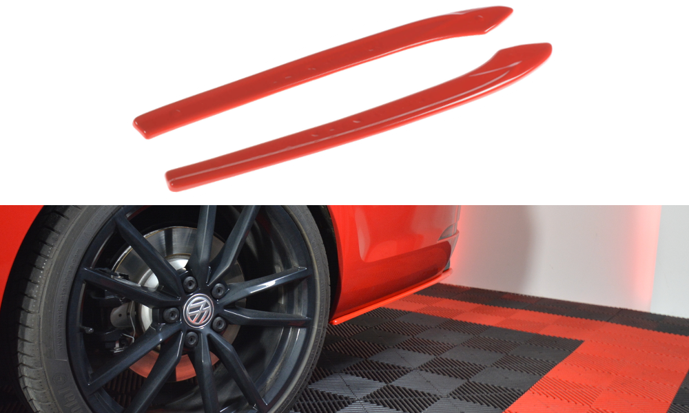 Maxton Design Splitters laterales traseros V.2 para Volkswagen Golf Mk7 R Variant Facelift - imagen 1