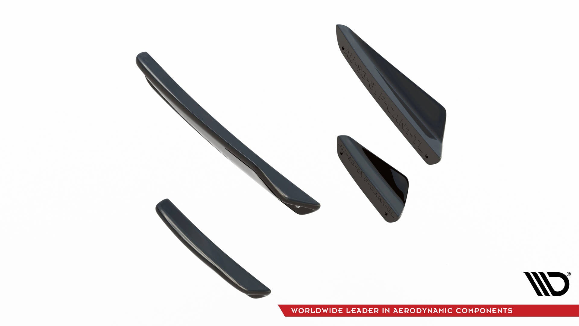 Maxton Design Paragolpes delantero Wings (Canards) para Audi A3 S-Line Sedan / S3 Sedan 8Y Facelift - imagen 5