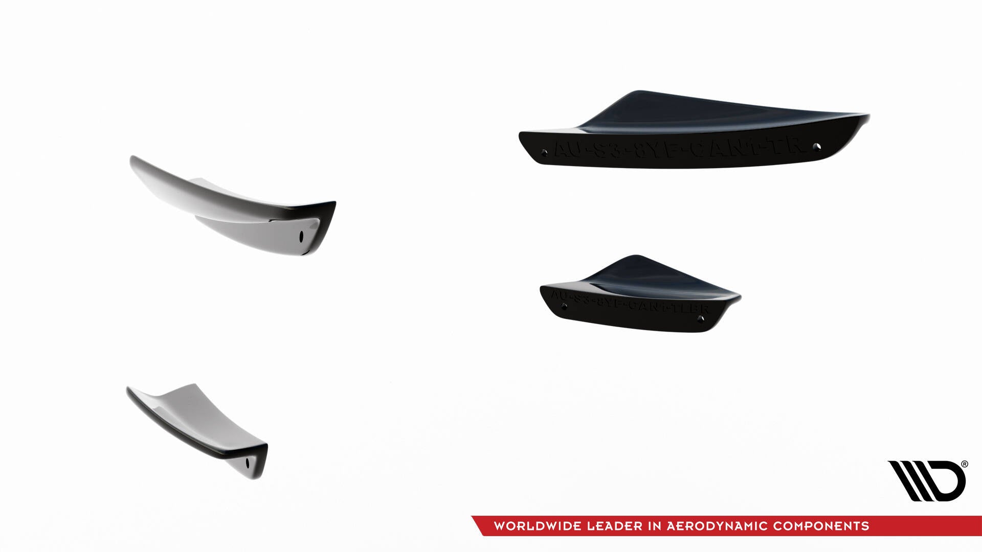 Maxton Design Paragolpes delantero Wings (Canards) para Audi A3 S-Line Sedan / S3 Sedan 8Y Facelift - imagen 6