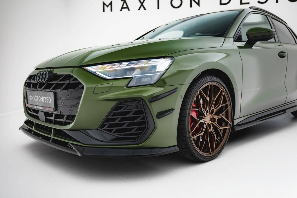 Maxton Design Paragolpes delantero Wings (Canards) para Audi S3 Sportback / A3 S-line Sportback 8Y Facelift - imagen 1