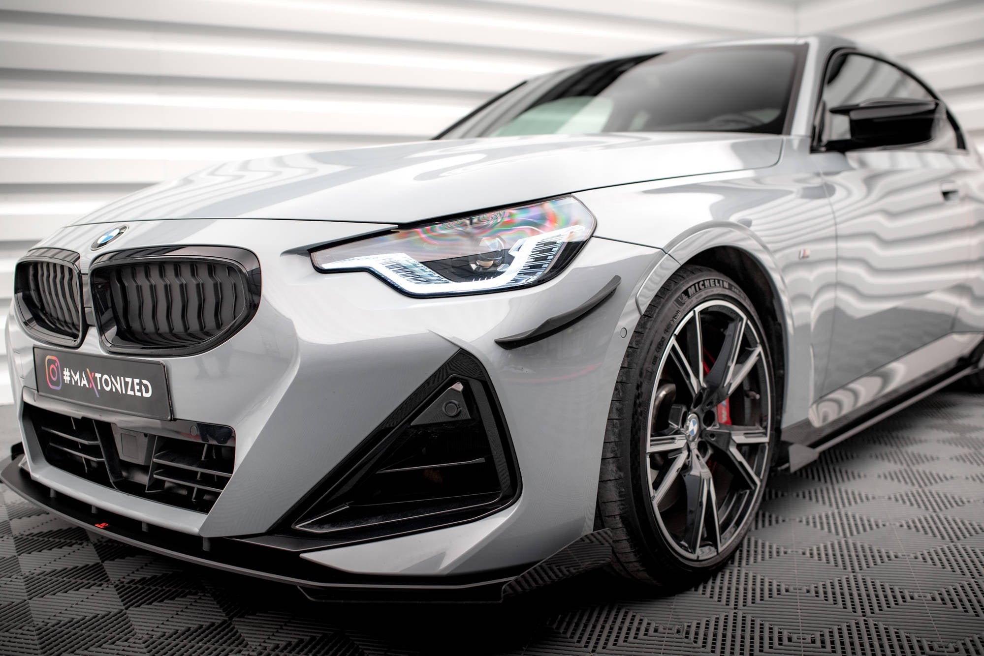 Maxton Design Paragolpes delantero Wings (Canards) para BMW 2 Coupe M-Pack / M240i G42 - imagen 1