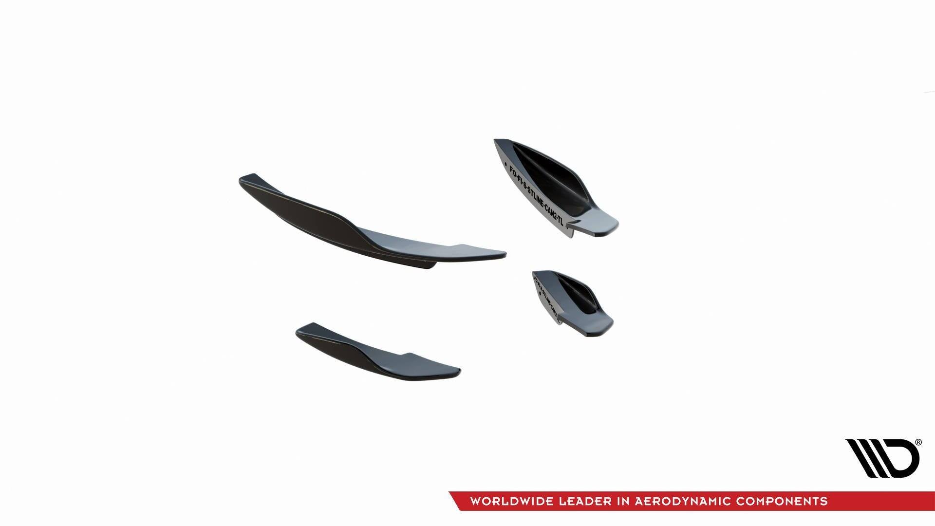 Maxton Design Paragolpes delantero Wings (Canards) V.2 para Ford Fiesta Mk8 ST / ST-Line - imagen 4