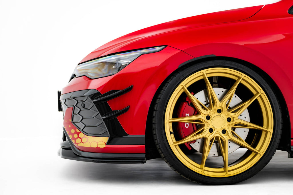 Maxton Design Paragolpes delantero Wings (Canards) para Volkswagen Golf GTI Clubsport Mk8 Facelift - imagen 4
