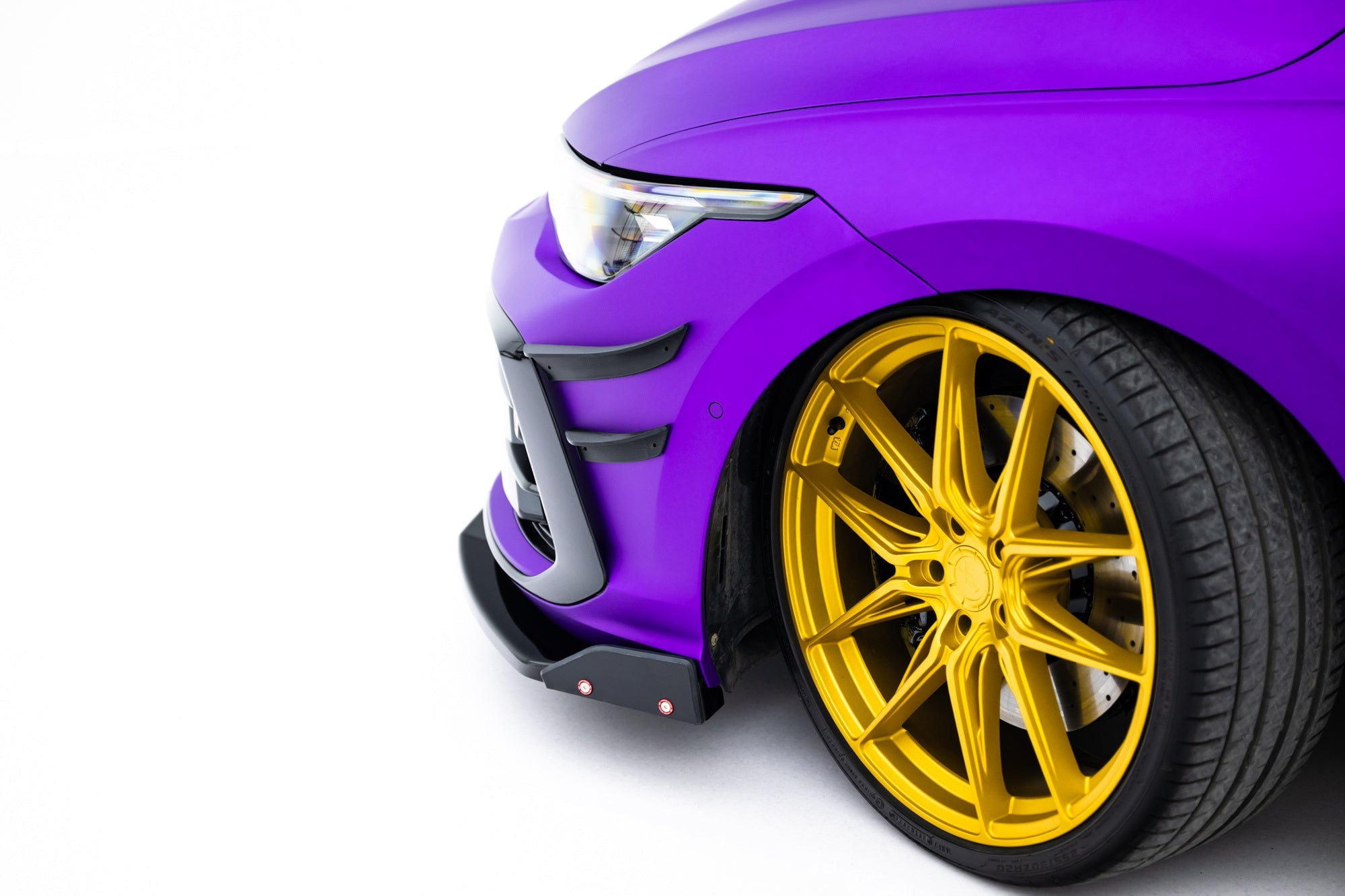 Maxton Design Paragolpes delantero Wings (Canards) para Volkswagen Golf R Hatchback / Variant Mk8 Facelift - imagen 2