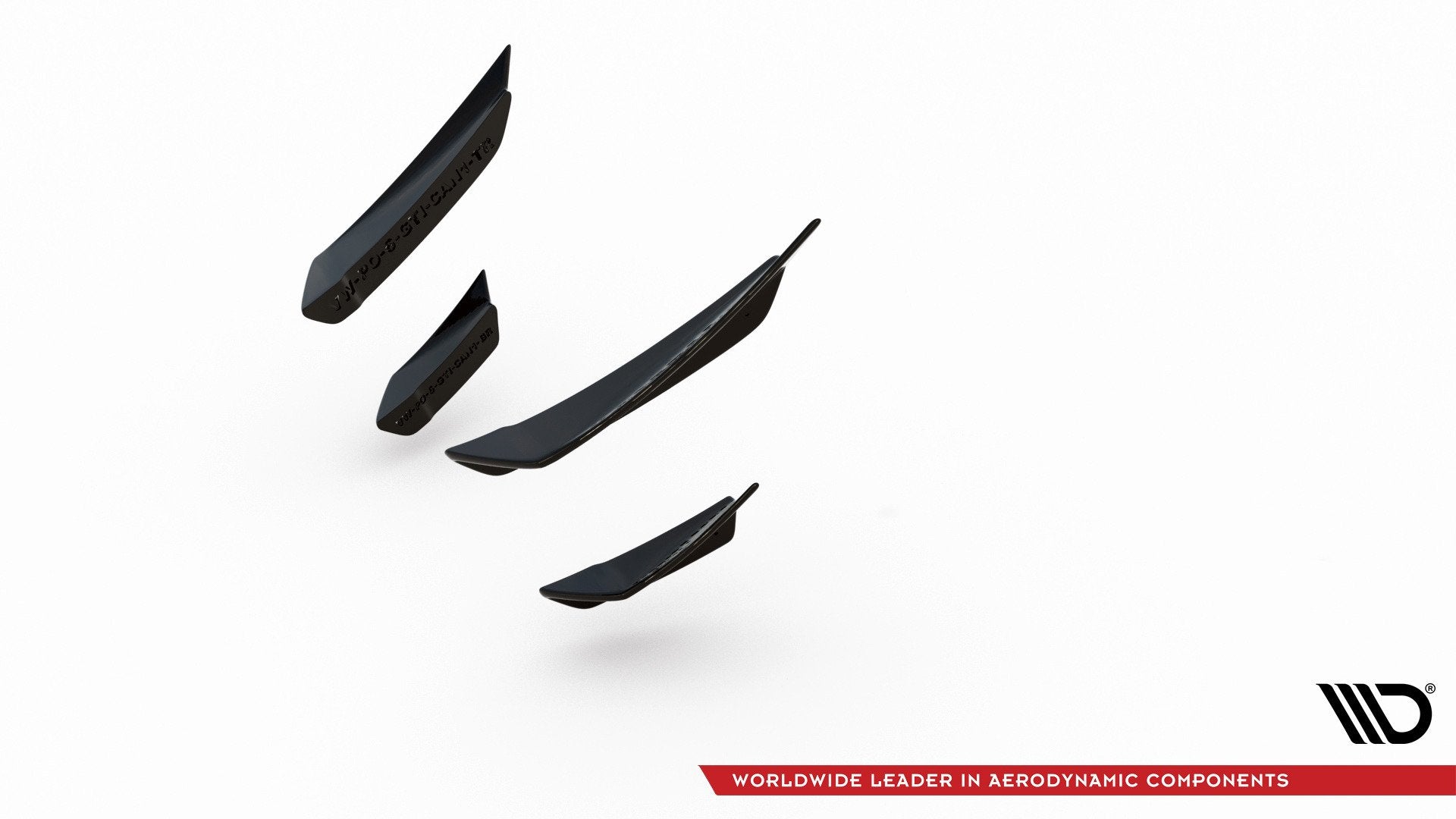 Maxton Design Paragolpes delantero Wings (Canards) para Volkswagen Polo GTI Mk6 - imagen 6