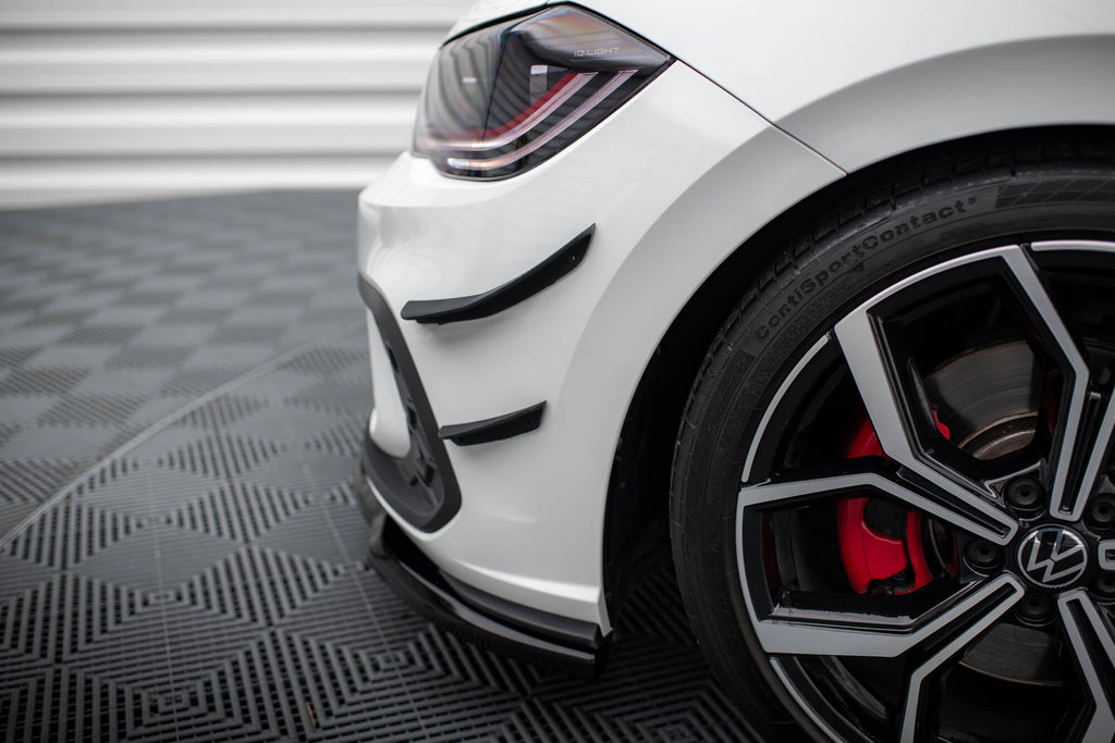 Maxton Design Paragolpes delantero Wings (Canards) para Volkswagen Polo GTI Mk6 Facelift - imagen 3