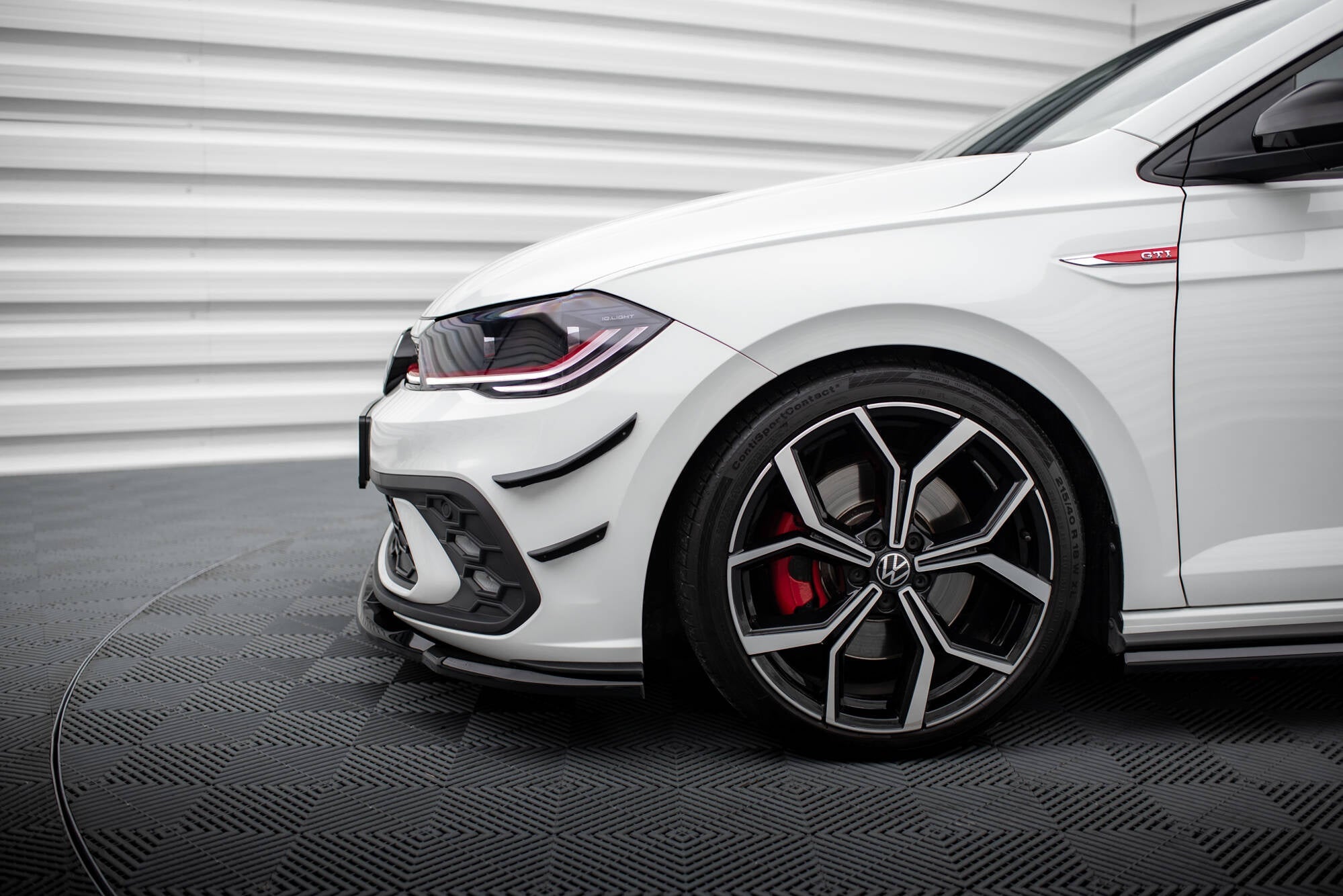 Maxton Design Paragolpes delantero Wings (Canards) para Volkswagen Polo GTI Mk6 Facelift - imagen 4