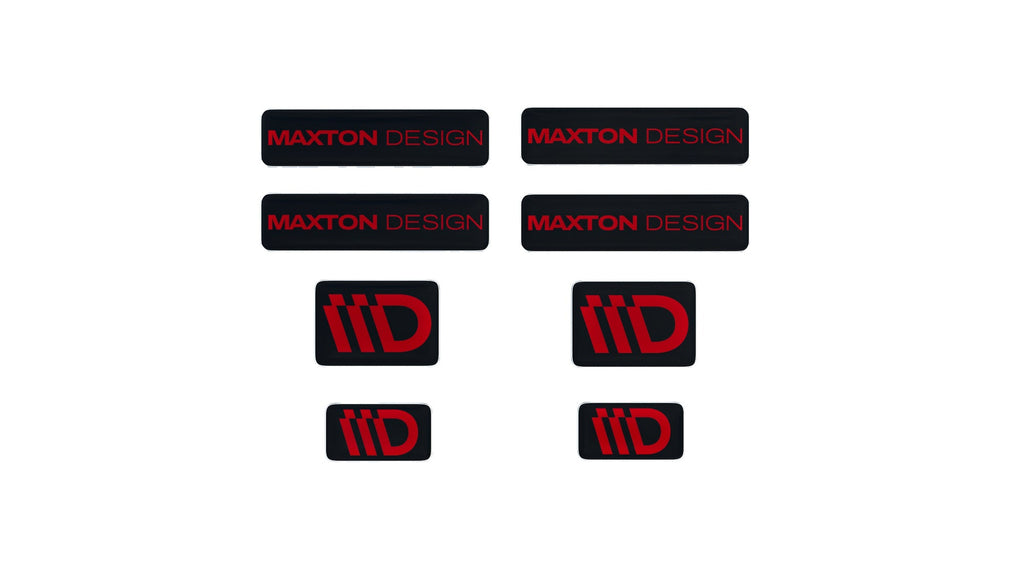 Maxton Design Black and Red 3D Sticker Set Maxton Design - imagen 1