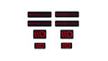 Maxton Design Black and Red 3D Sticker Set Maxton Design - imagen 1