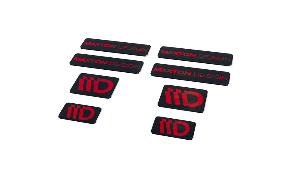 Maxton Design Black and Red 3D Sticker Set Maxton Design - imagen 2