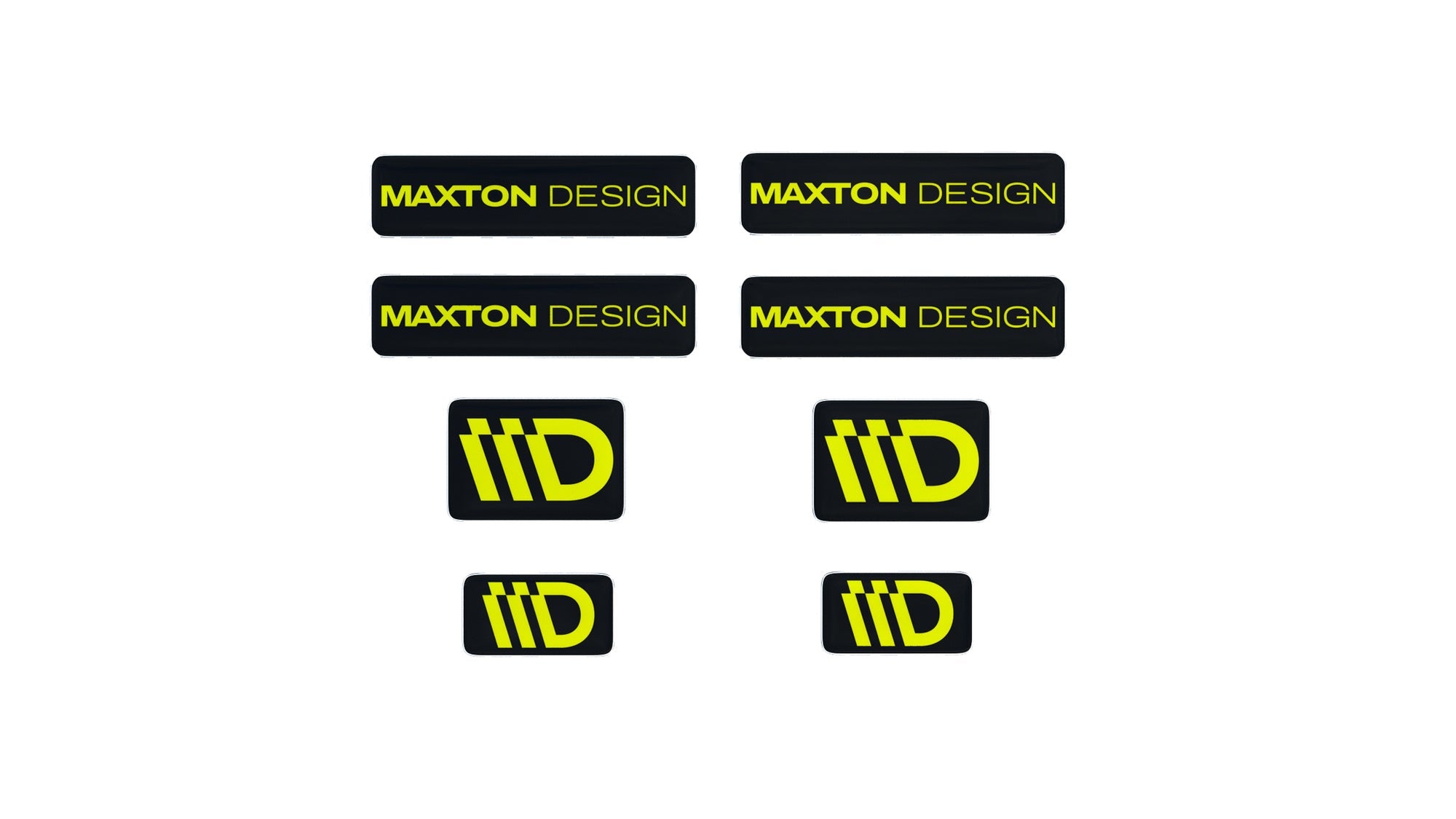 Maxton Design Black and Red 3D Sticker Set Maxton Design - imagen 4