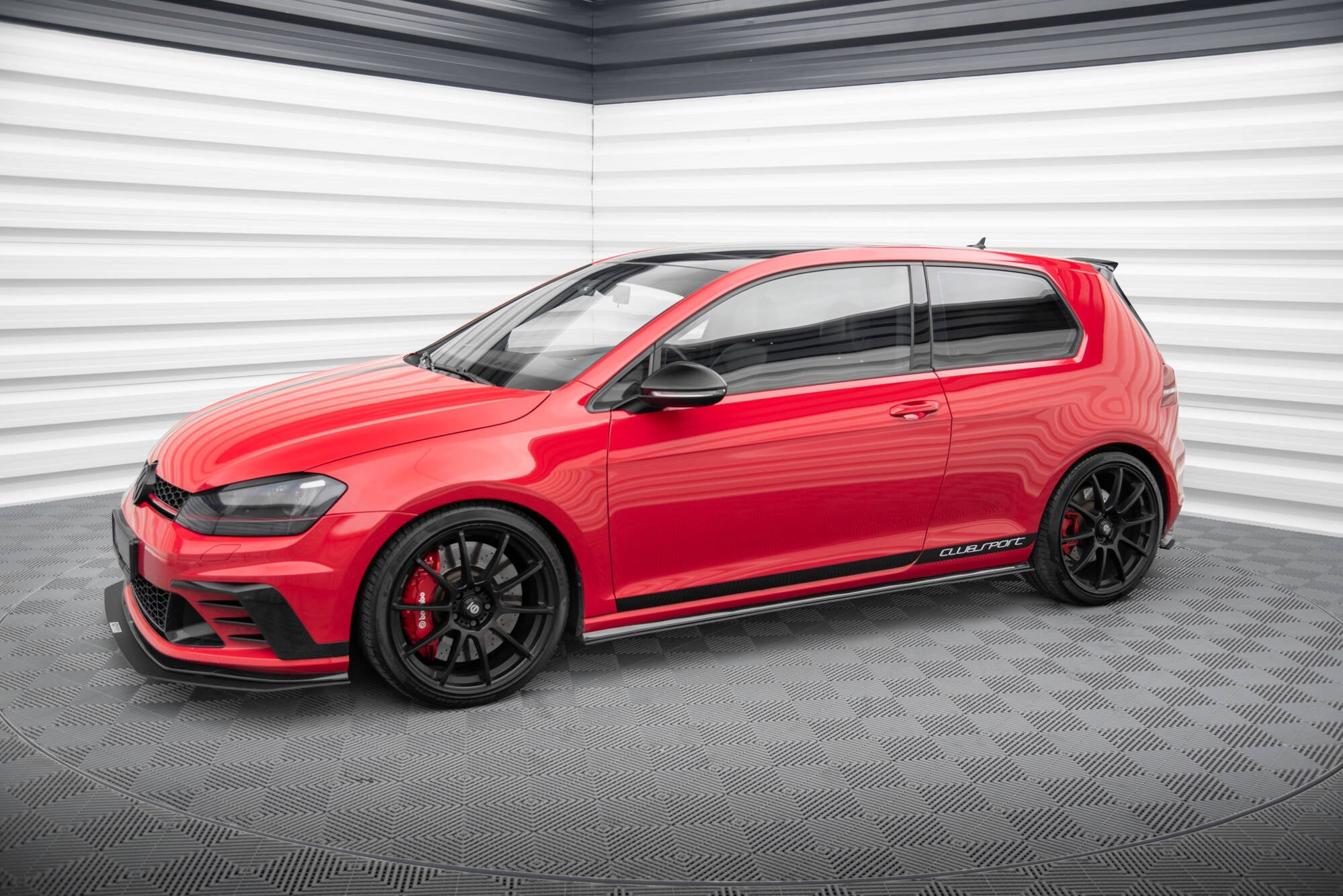 Maxton Design Racing Side Skirts Diffusers para Volkswagen Golf Mk7 GTI Clubsport - imagen 1