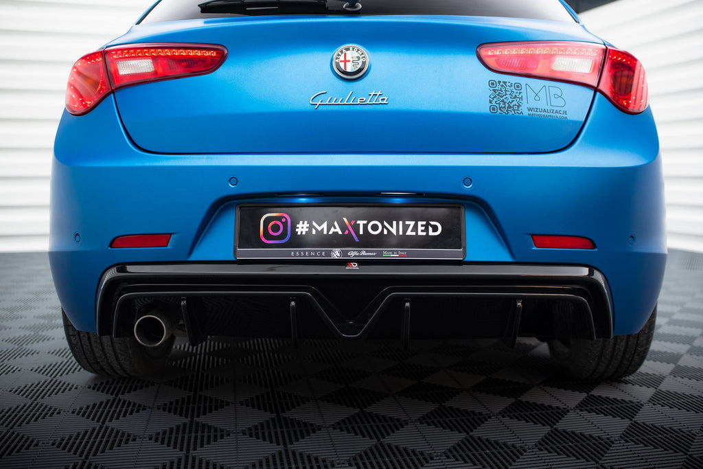 Maxton Design Difusor trasero para Alfa Romeo Giulietta (Single Exhaust Version) - imagen 1