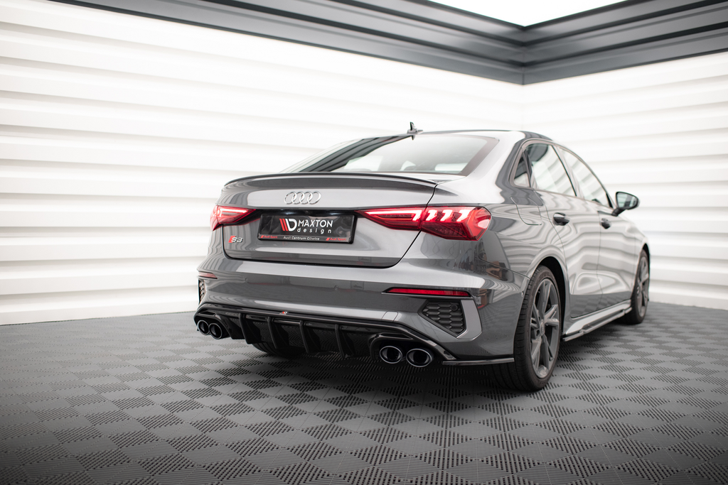 Maxton Design Difusor trasero + Exhaust Ends Imitation para Audi A3 S-Line Sedan 8Y - imagen 1