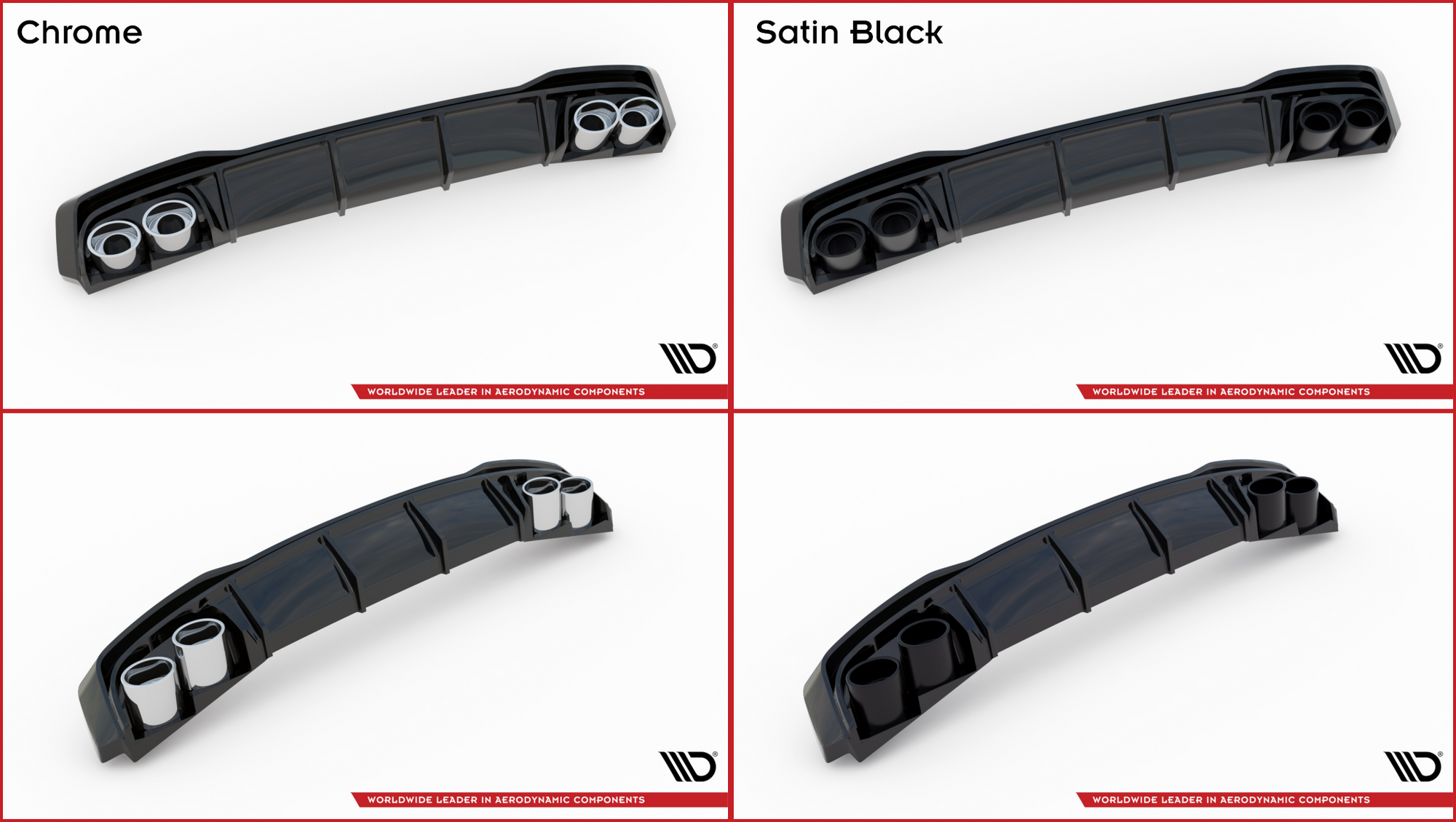 Maxton Design Difusor trasero + Exhaust Ends Imitation para Audi A3 S-Line Sportback 8Y - imagen 7