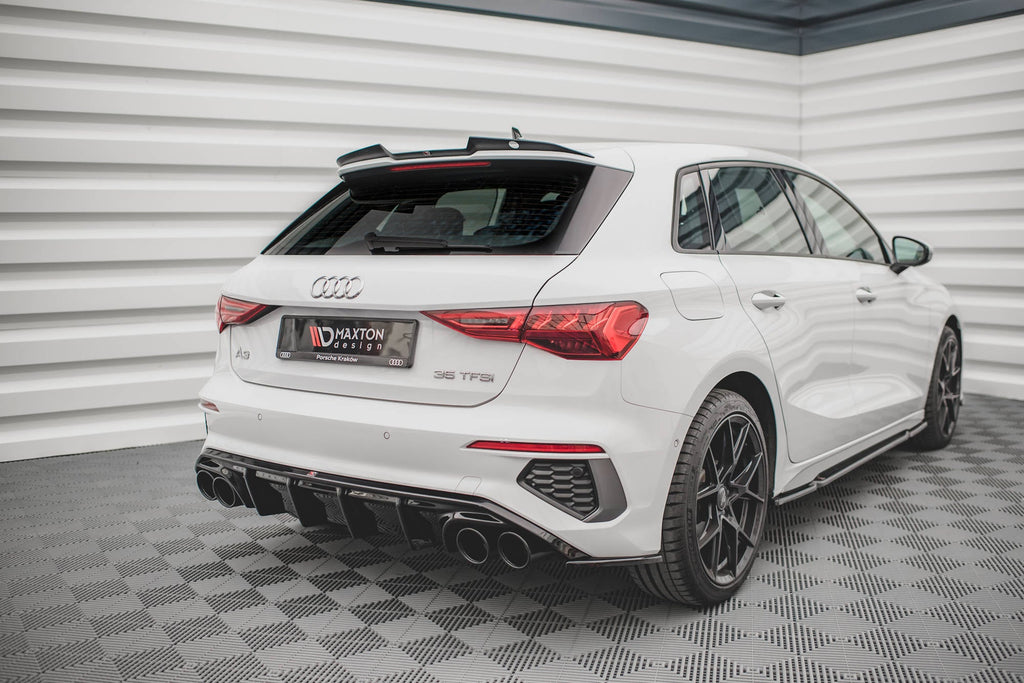 Maxton Design Difusor trasero + Exhaust Ends Imitation para Audi A3 S-Line Sportback 8Y - imagen 4