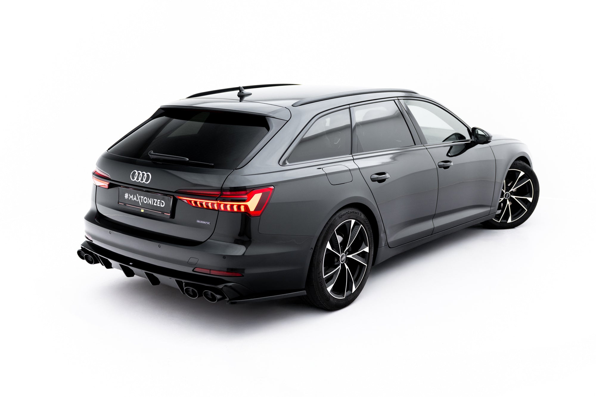 Maxton Design Difusor trasero + Exhaust Ends Imitation para Audi A6 Sedan / Avant C8 / C8 Facelift - imagen 3