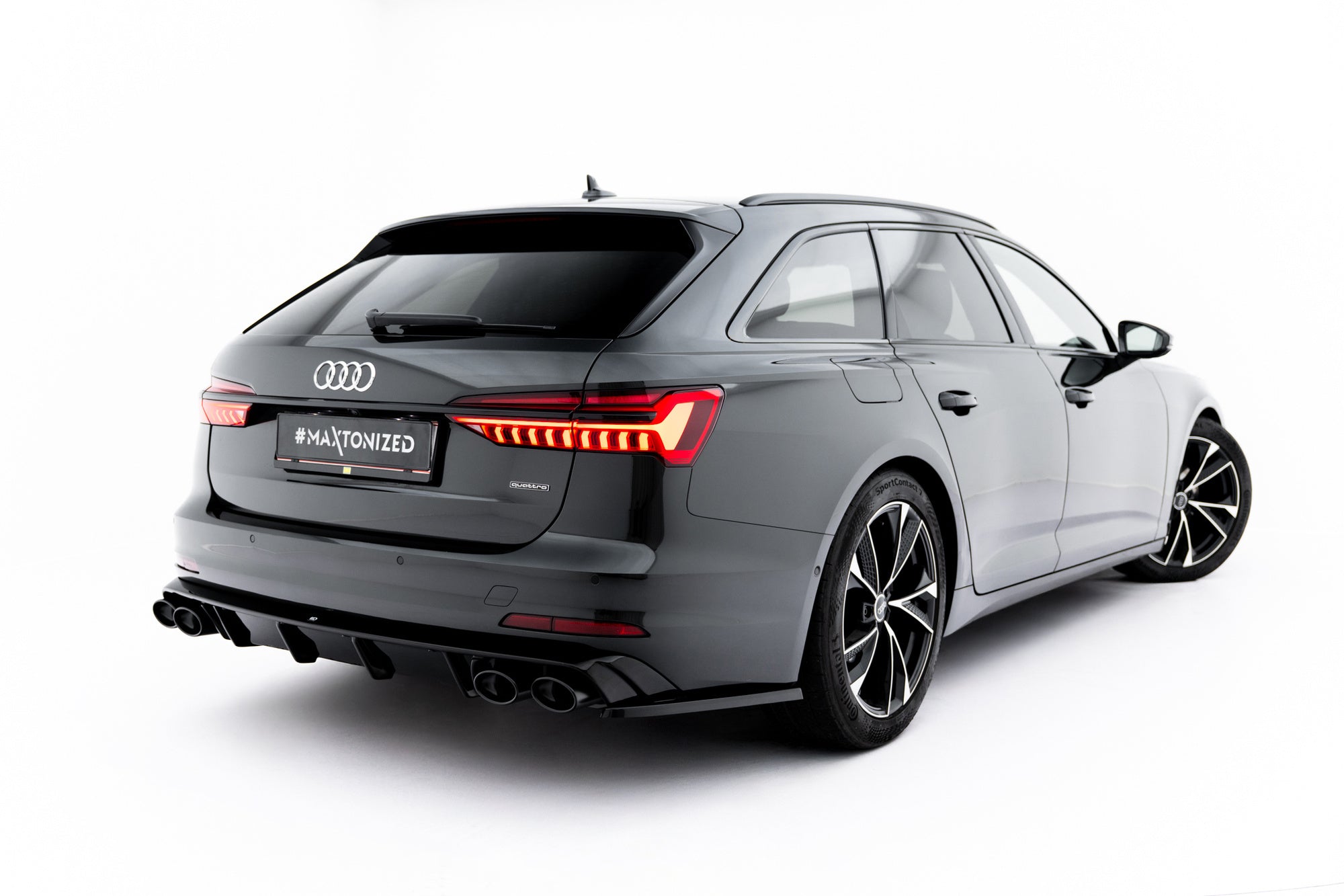 Maxton Design Difusor trasero + Exhaust Ends Imitation para Audi A6 Sedan / Avant C8 / C8 Facelift - imagen 1
