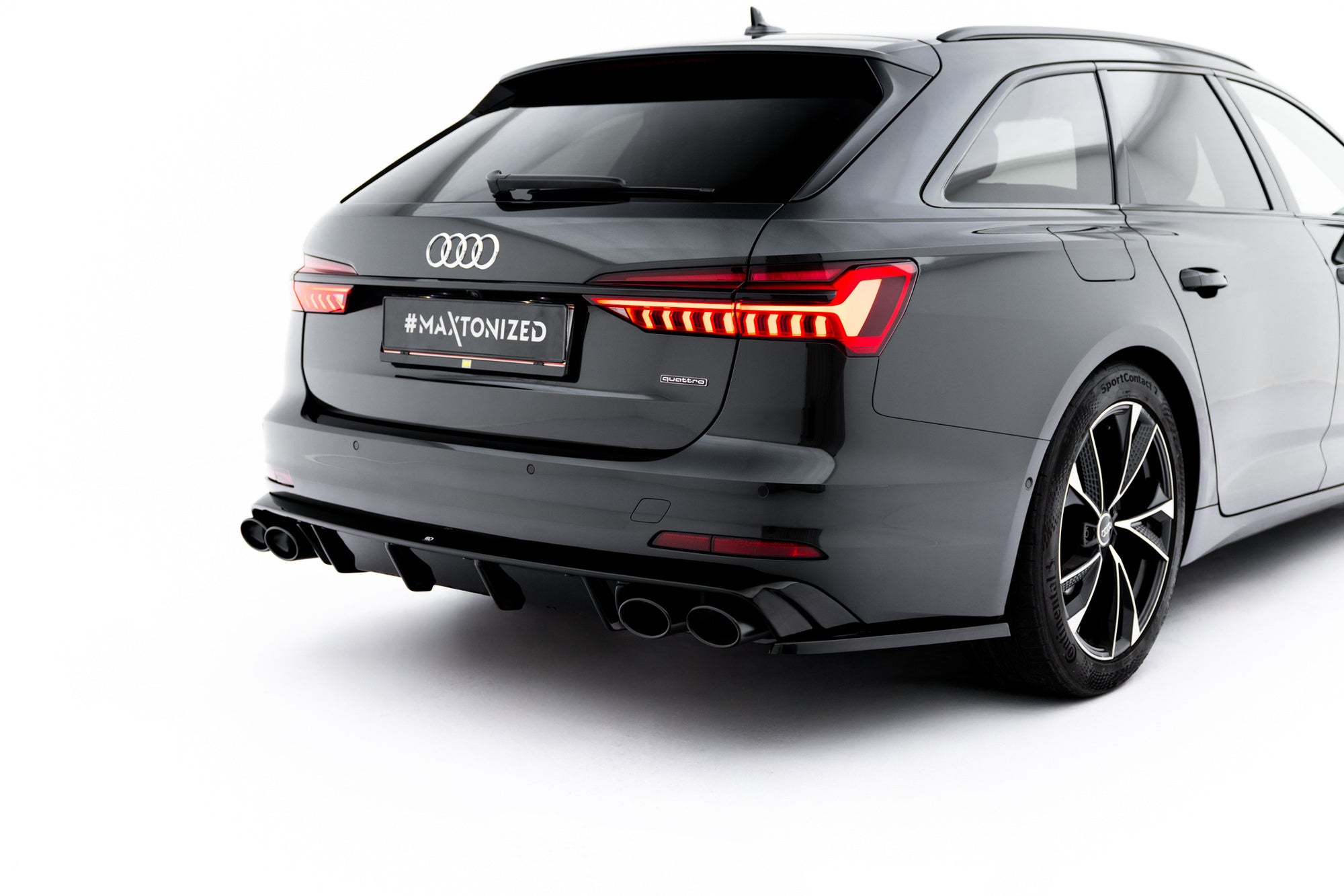 Maxton Design Difusor trasero + Exhaust Ends Imitation para Audi A6 Sedan / Avant C8 / C8 Facelift - imagen 2