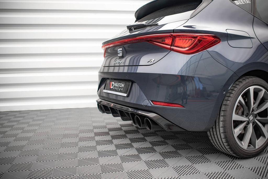 Maxton Design Difusor trasero + Exhaust Ends Imitation para Seat Leon FR Hatchback Mk4 - imagen 4