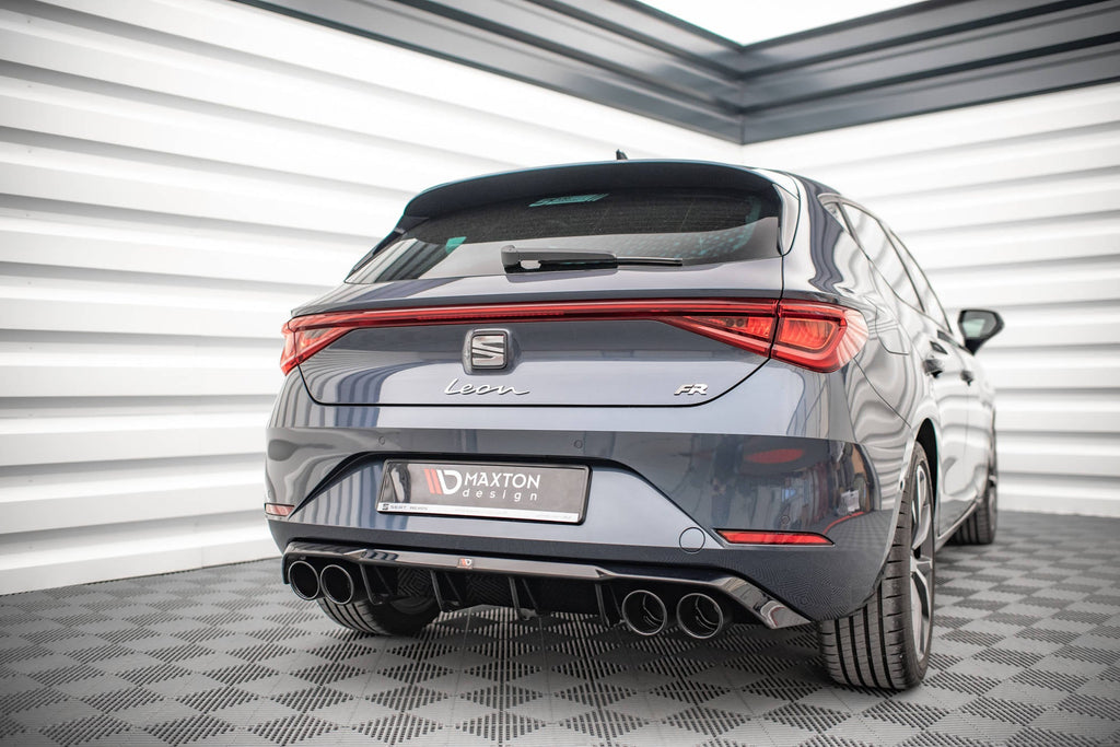 Maxton Design Difusor trasero + Exhaust Ends Imitation para Seat Leon FR Hatchback Mk4 - imagen 1