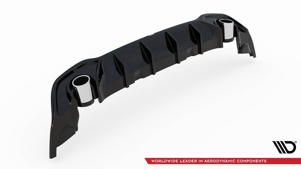 Maxton Design Difusor trasero + Exhaust Ends Imitation para Volkswagen Golf GTE / R-Line Mk8 / Mk8 Facelift - imagen 6
