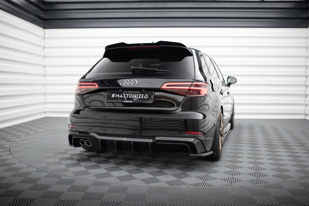 Maxton Design Difusor trasero para Audi A3 S-Line Sportback 8V Facelift (Version with dual Exhausts on one side) - imagen 1