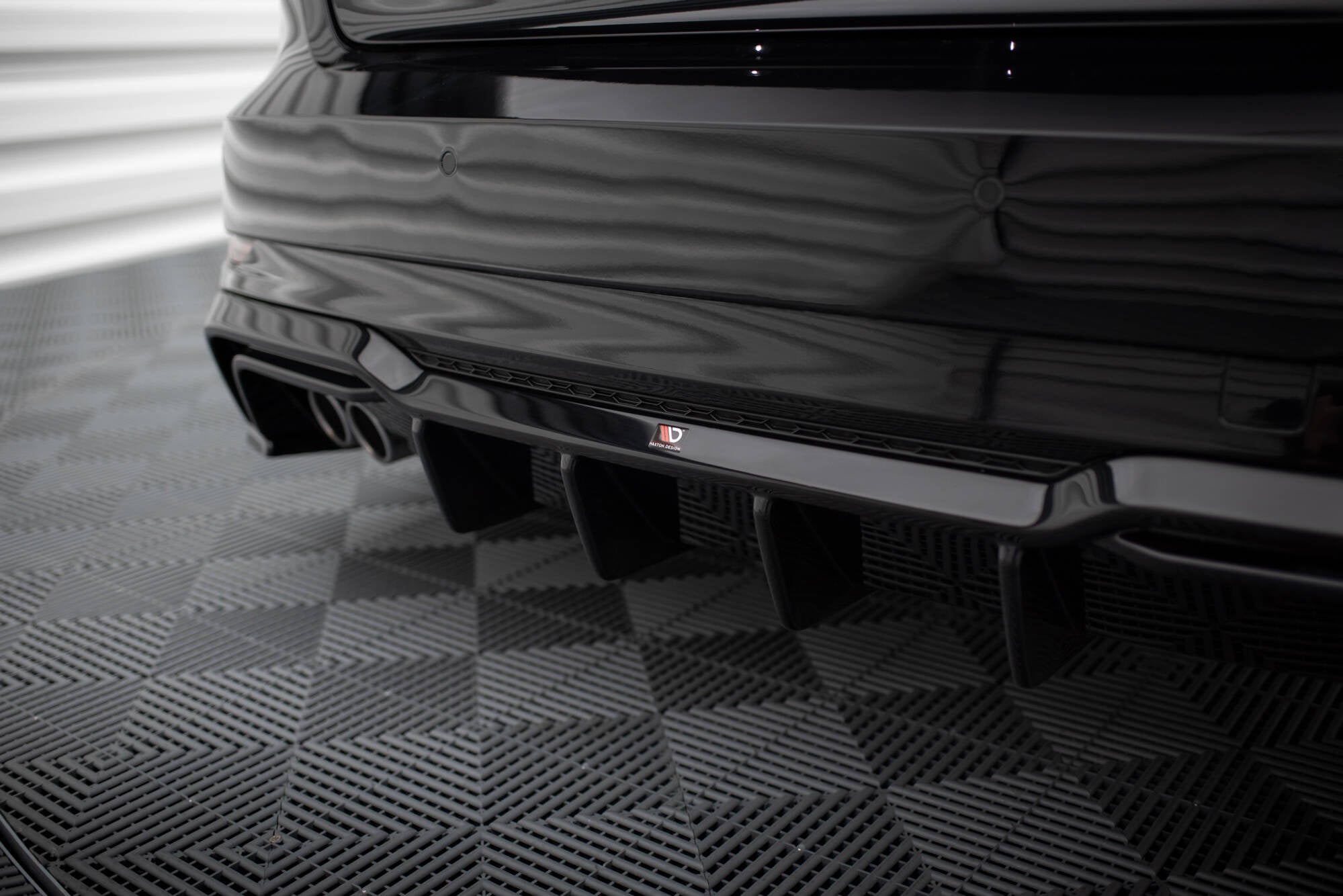 Maxton Design Difusor trasero para Audi A3 S-Line Sportback 8V Facelift (Version with dual Exhausts on one side) - imagen 3