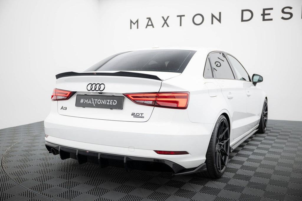 Maxton Design Difusor trasero para Audi A3 Sedan 8V Facelift (Version with single Exhaust tips on one side) - imagen 1