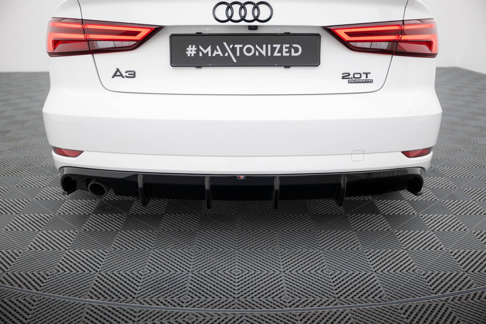 Maxton Design Difusor trasero para Audi A3 Sedan 8V Facelift (Version with single Exhaust tips on one side) - imagen 3