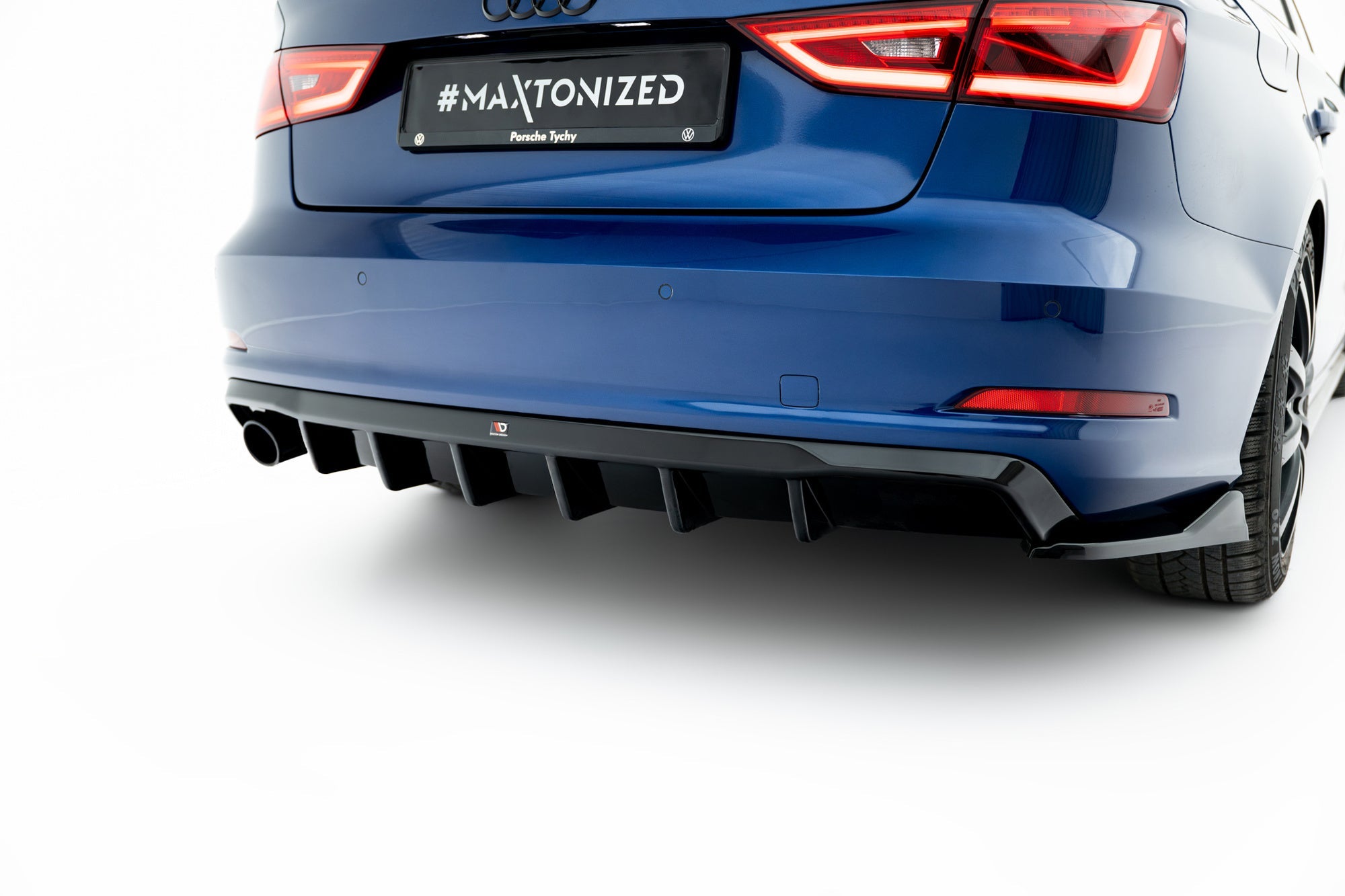 Maxton Design Difusor trasero para Audi A3 Sedan 8V (Version with single Exhaust tips on one side) - imagen 2
