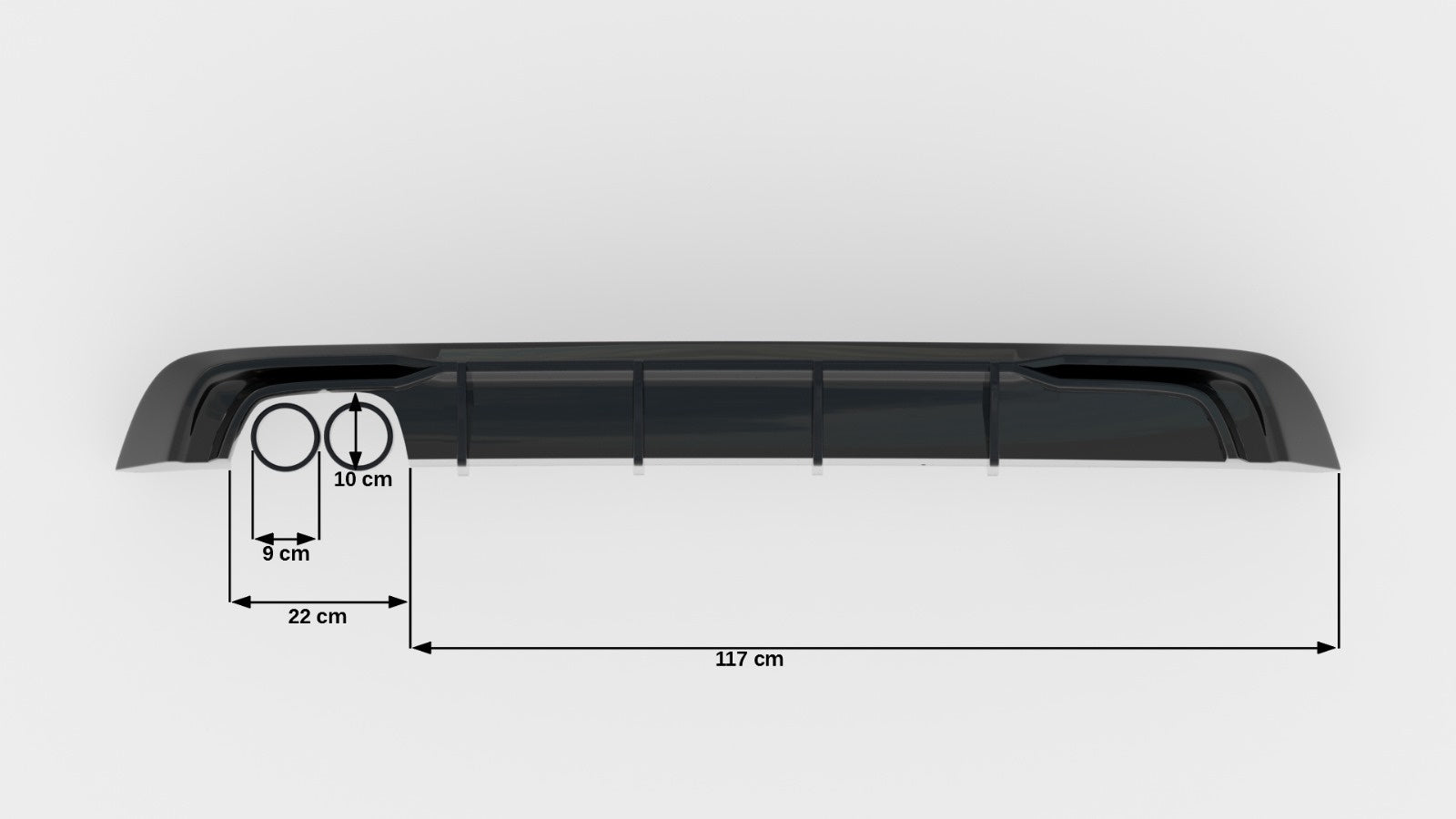 Maxton Design Difusor trasero para Audi A3 Sportback 8V Facelift (Version with double Exhaust tip) - imagen 5